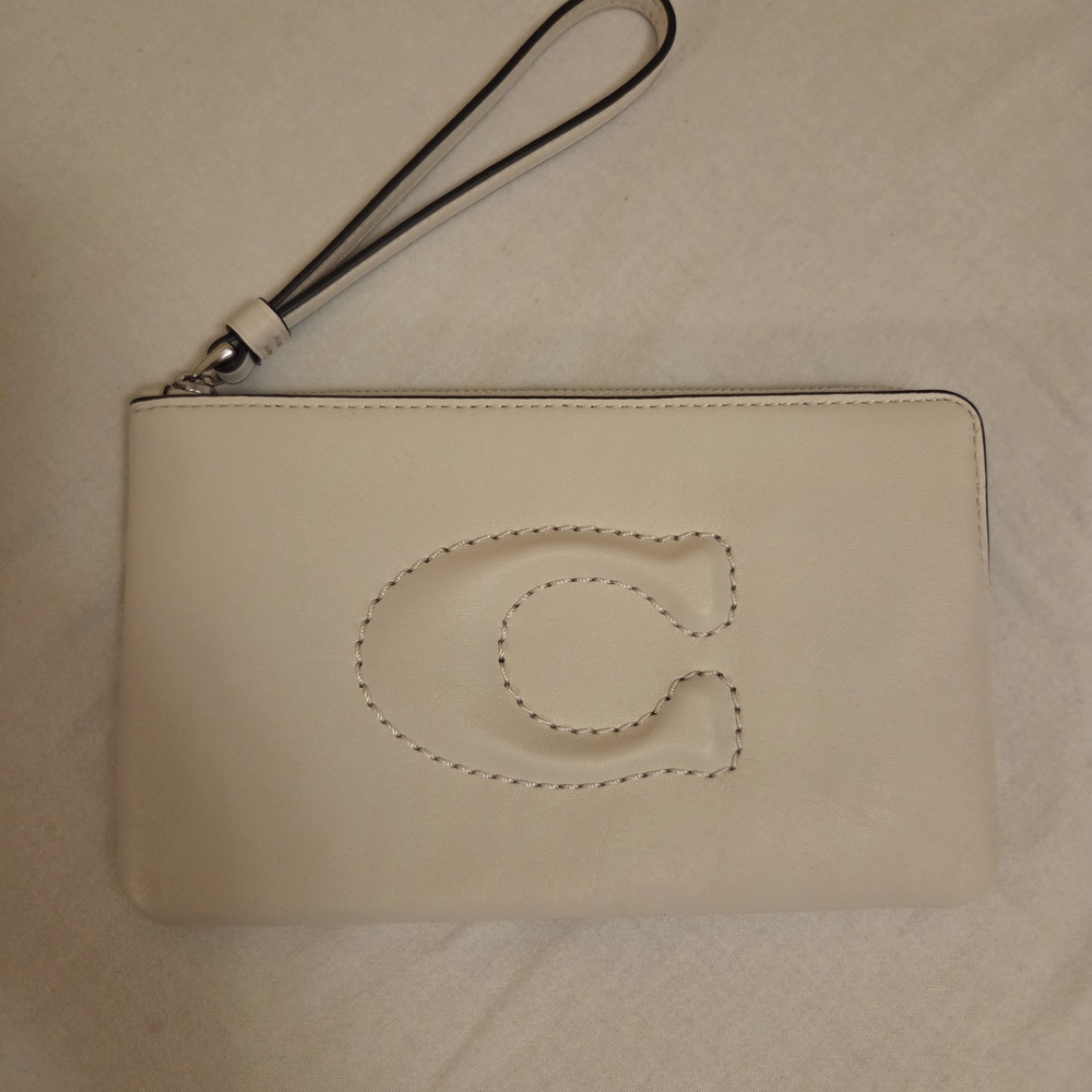 Coach corner zip wristlet
